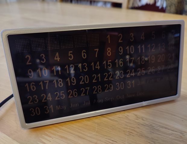 Perpetual Calendar With Google Calendar Connection - Tinkercad