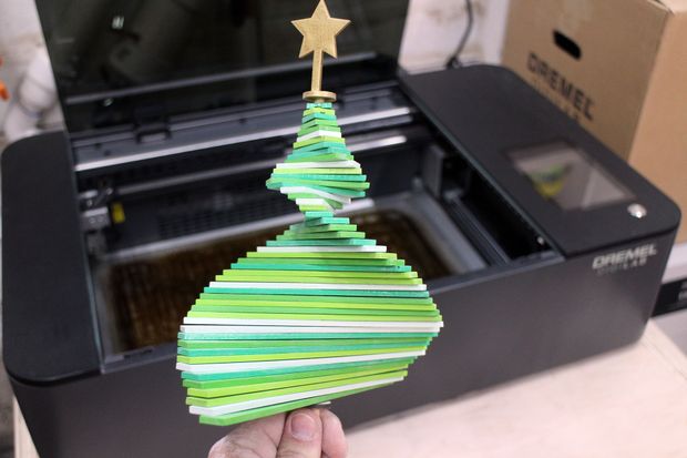 Stacked Collapsible Tree - Tinkercad