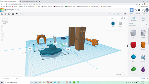 Sorting the Object Using Ferb Detective Agent - Tinkercad