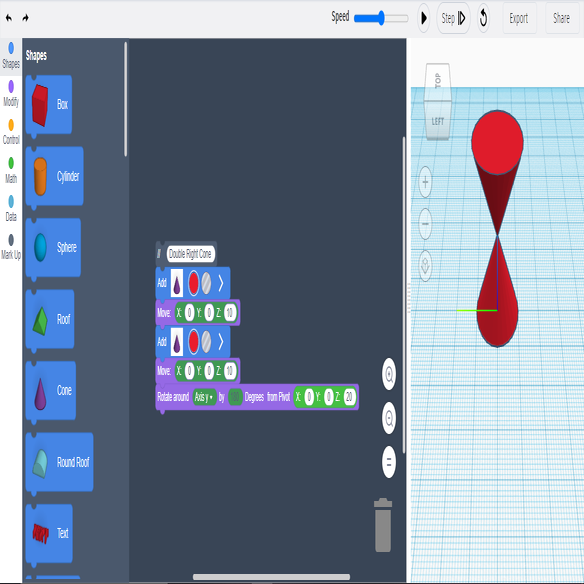 How to Make Conics Using Tinkercad (Codeblocks)? | Tinkercad