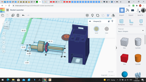 Tinkercad Robotics for School: Rocket Launching Mini-bot - Tinkercad