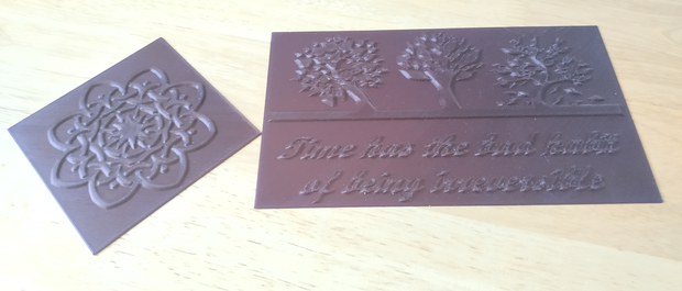 Embossed Cad Embossing Metal Foils With 3D Printed Stencils - Tinkercad