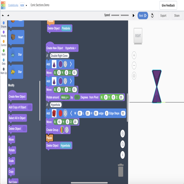 Learn About Conic Sections Using Tinkercad Codeblocks!! - Tinkercad