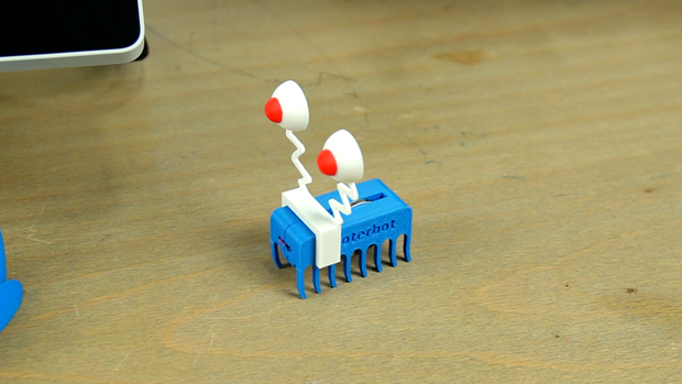 Scooter Bot - 3D Printed Vibrating Robot Toy - Tinkercad