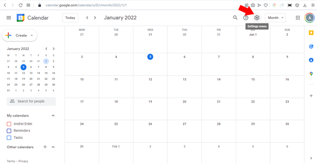 Perpetual Calendar With Google Calendar Connection - Tinkercad