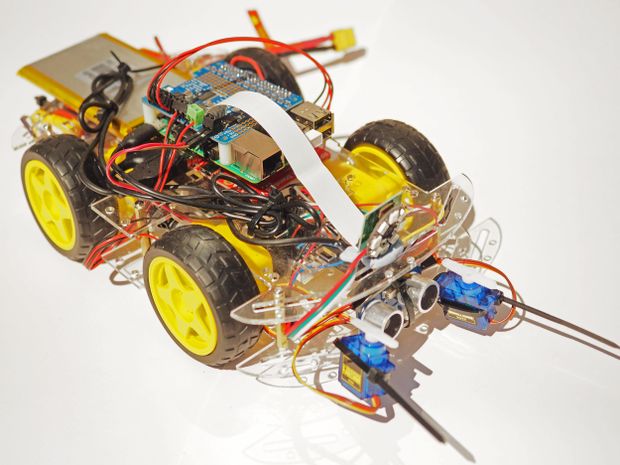 Autonomous Ball Chasing Rover Using Computer Vision - Tinkercad