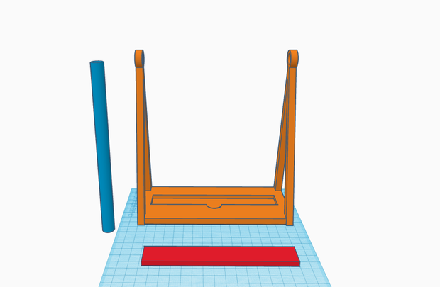 3D Printed Pendulum Wave (Tinkercad) - Tinkercad