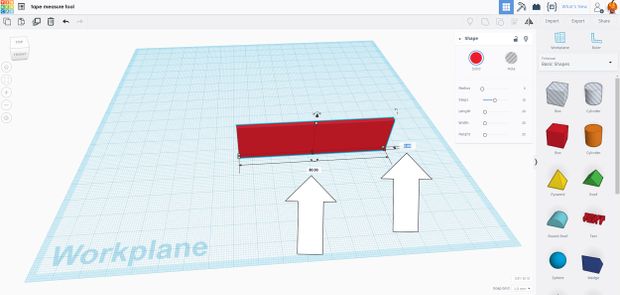 Tape Measuring Tool - Tinkercad