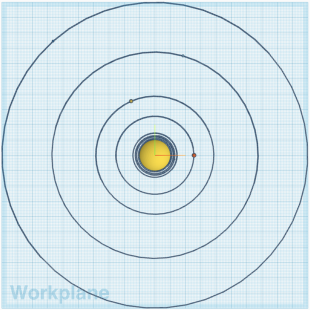 Scaling the Solar System With Tinkercad Tinkercad