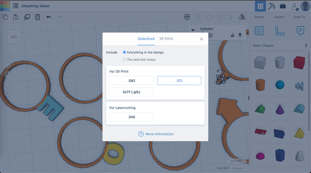 3D Printed Stackable Rings - Tinkercad