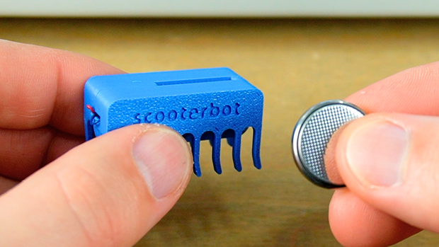 Scooter Bot - 3D Printed Vibrating Robot Toy - Tinkercad