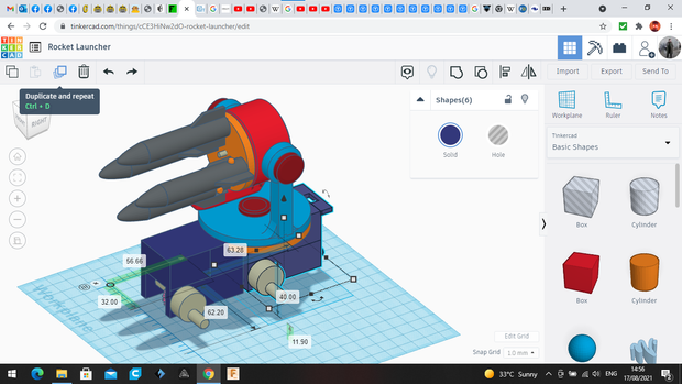Tinkercad Robotics for School: Rocket Launching Mini-bot - Tinkercad