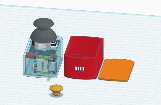 Micro Remote Control - Tinkercad