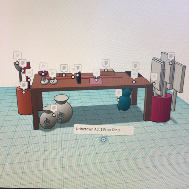 Tinkercad Prop Table Project - Tinkercad