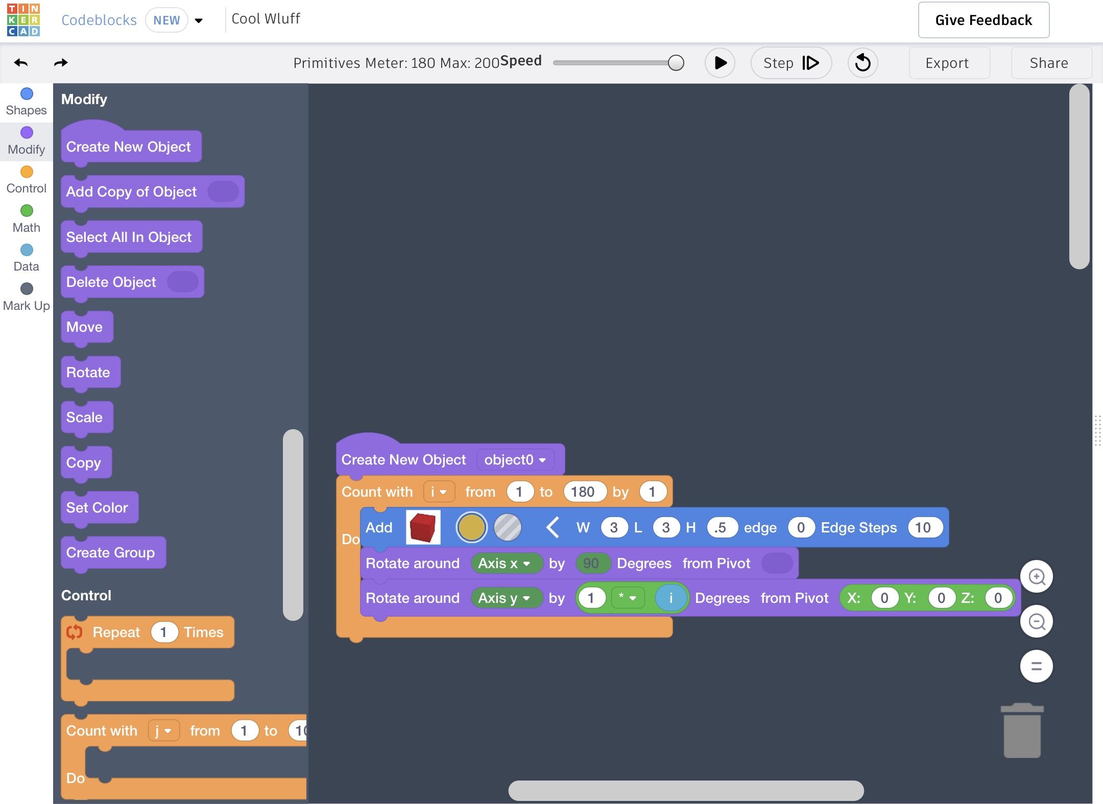 Custom Möbius Strip Jewelry With Codeblocks Tinkercad