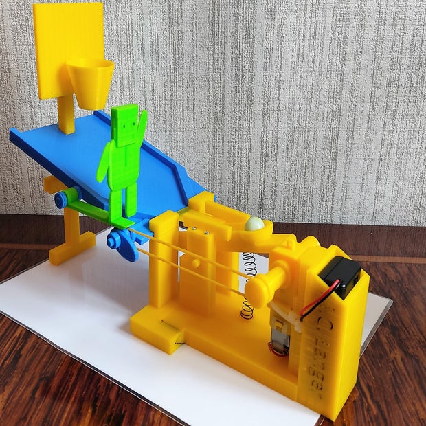 Tinkercad Robotics for School Basketball Machine! Tinkercad