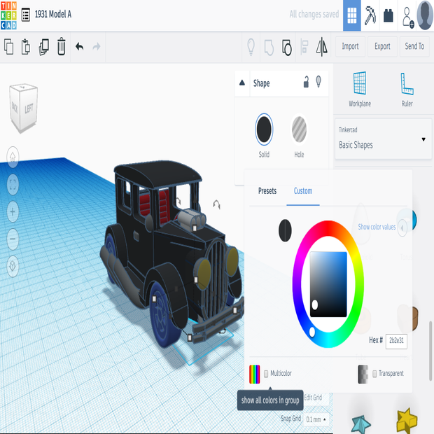 How to Make a Model a and Scene Using Tinkercad - Tinkercad