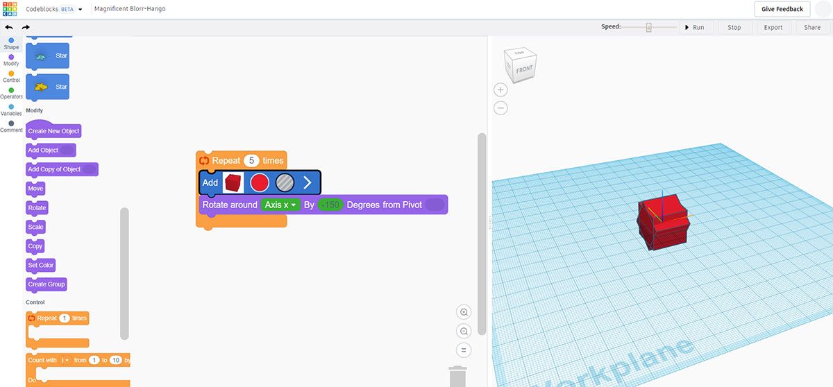 Stacked Collapsible Tree - Tinkercad