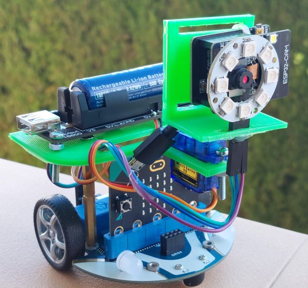Vision Guided Explorer Robot - Tinkercad