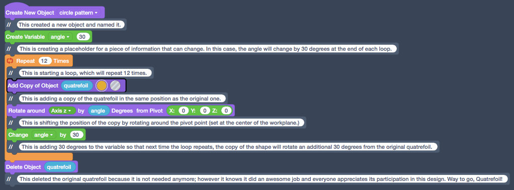 Code-generated Patterns in Tinkercad - Tinkercad