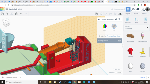Tinkercad Robotics for School: Basketball Machine! - Tinkercad