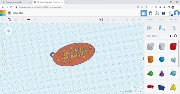 Cad Keychain Design Make Your Own Keychain - Tinkercad