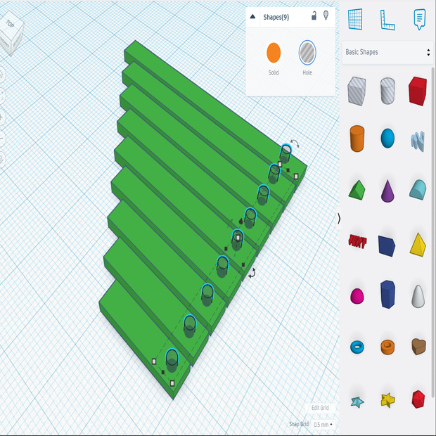 Peacock Pattern Jewelry Set - Tinkercad