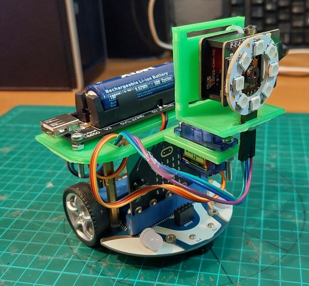 Vision Guided Explorer Robot - Tinkercad