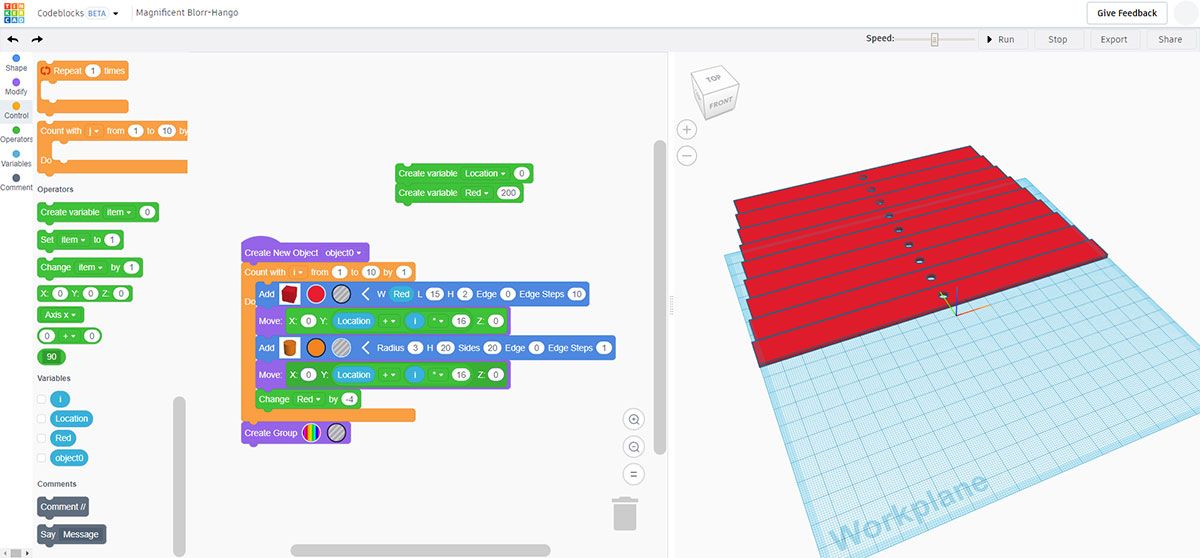 Stacked Collapsible Tree - Tinkercad