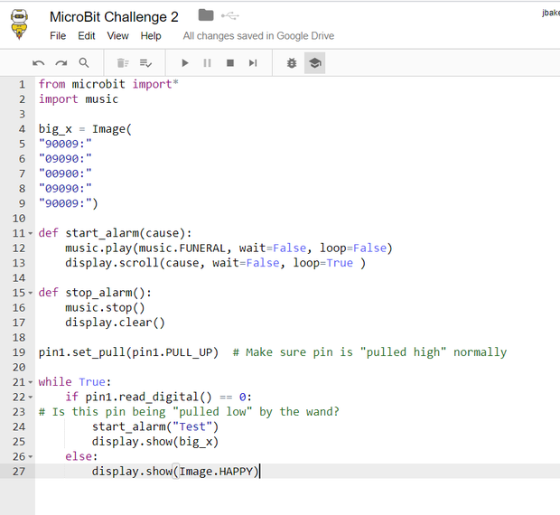 MicroBit Concentration Game - Tinkercad