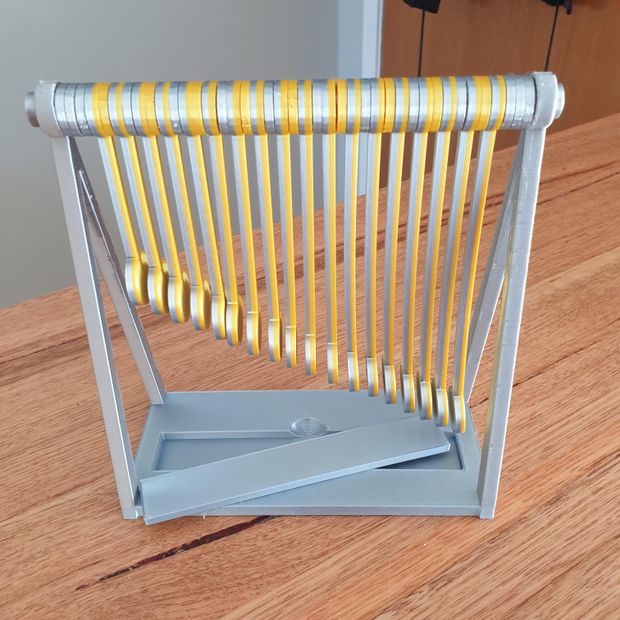 3D Printed Pendulum Wave (Tinkercad) - Tinkercad