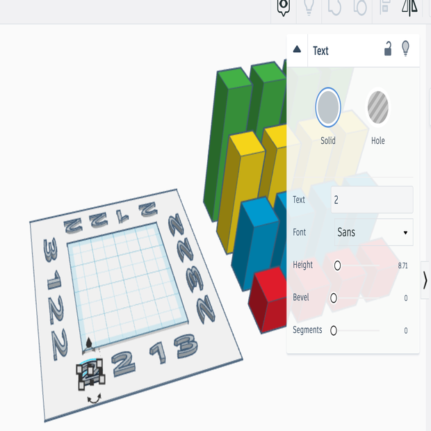 Tinkercad Skyscraper Puzzle Template - Tinkercad