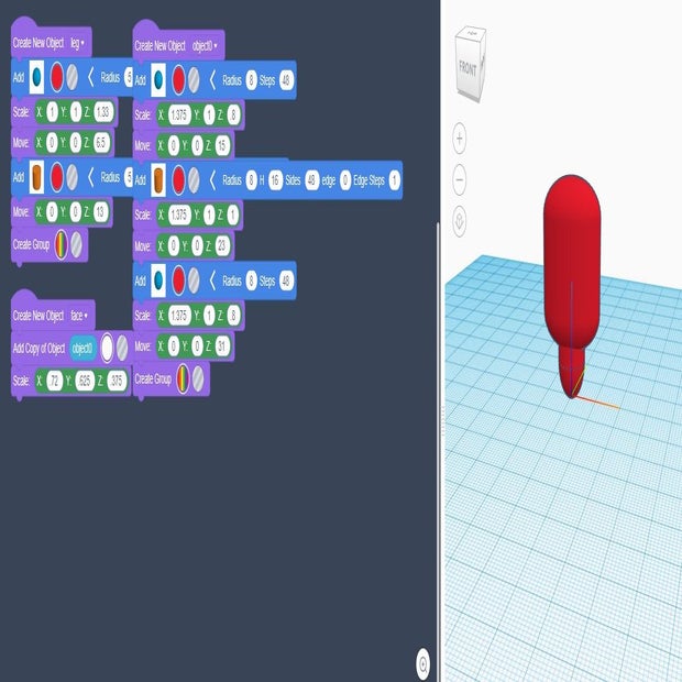 Among Us Character With Tinkercad Code Blocks - Tinkercad